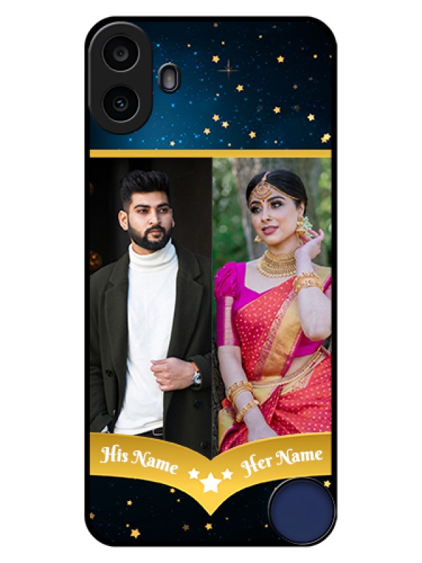 Custom Nothing CMF Phone 1 Custom Glass Phone Case - Galaxy Stars Backdrop Design