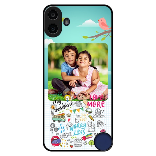 Nothing CMF Phone 1 Custom Glass Phone Case - Doodle Love Design