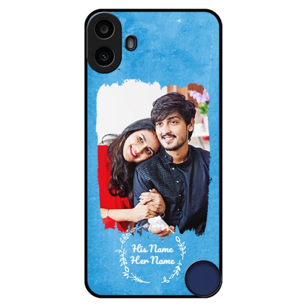 Nothing Cmf Phone 1 Custom Glass Phone Case - Blue Color Vintage Design Nothing Cmf Phone 1 Custom Glass Phone Case - Blue Color Vintage Design