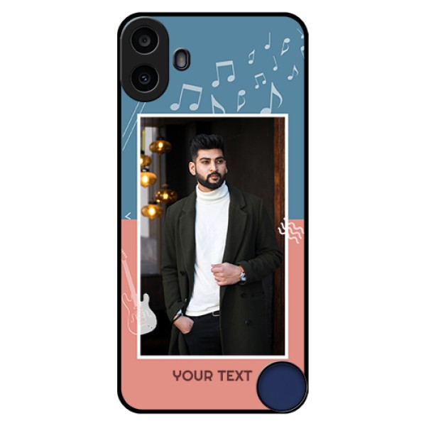 Nothing CMF Phone 1 Custom Glass Phone Case - With Color Musical Note Design Nothing CMF Phone 1 Custom Glass Phone Case - With Color Musical Note Design