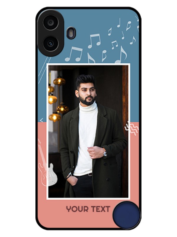 Custom Nothing CMF Phone 1 Custom Glass Phone Case - With Color Musical Note Design