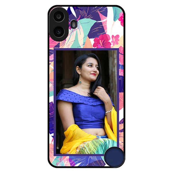 Nothing CMF Phone 1 Custom Glass Phone Case - Abstract Floral Design Nothing CMF Phone 1 Custom Glass Phone Case - Abstract Floral Design