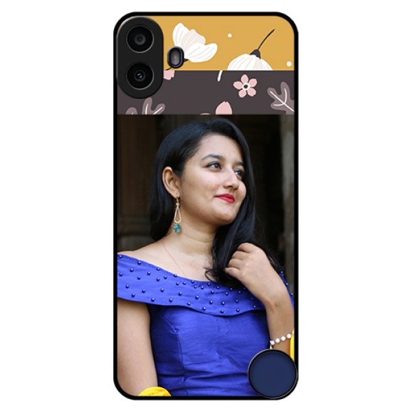 Nothing CMF Phone 1 Custom Glass Phone Case - Stylish Floral Design