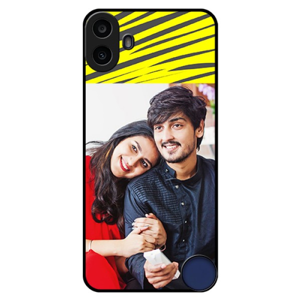 Nothing CMF Phone 1 Custom Glass Phone Case - Yellow Abstract Design Nothing CMF Phone 1 Custom Glass Phone Case - Yellow Abstract Design