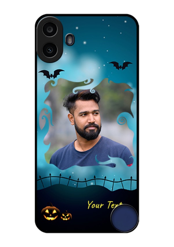 Nothing CMF Phone 1 Custom Glass Phone Case - Halloween Frame Design