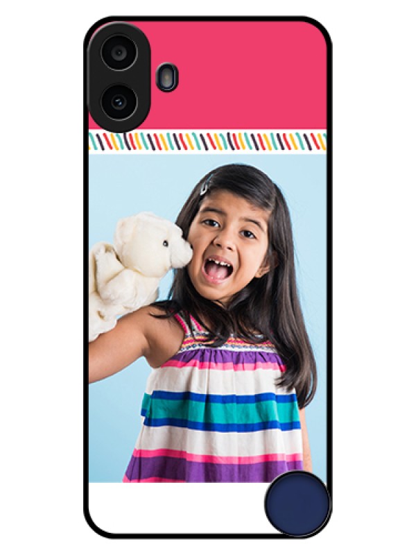 Custom Nothing CMF Phone 1 Custom Glass Phone Case - Line Art Design