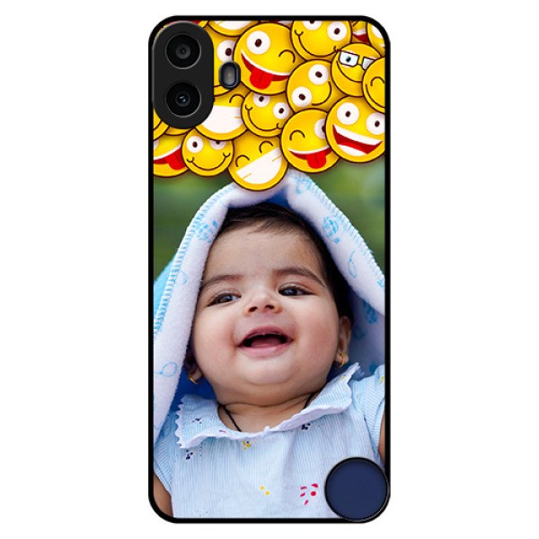 Nothing CMF Phone 1 Custom Glass Phone Case - With Smiley Emoji Design Nothing CMF Phone 1 Custom Glass Phone Case - With Smiley Emoji Design