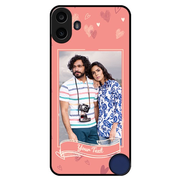 Nothing CMF Phone 1 Custom Glass Phone Case - Love Doodle Art Design
