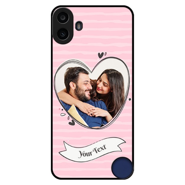 Nothing CMF Phone 1 Custom Glass Phone Case - Vintage Heart Design