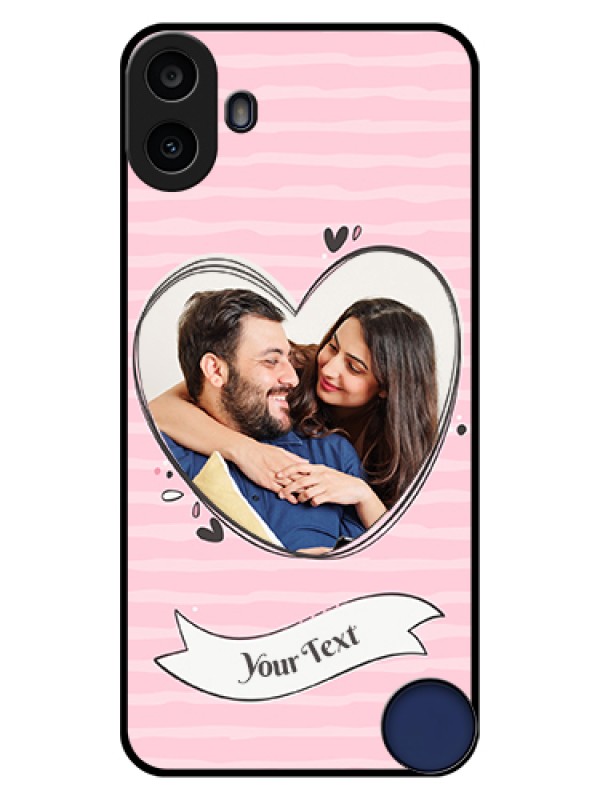 Custom Nothing CMF Phone 1 Custom Glass Phone Case - Vintage Heart Design