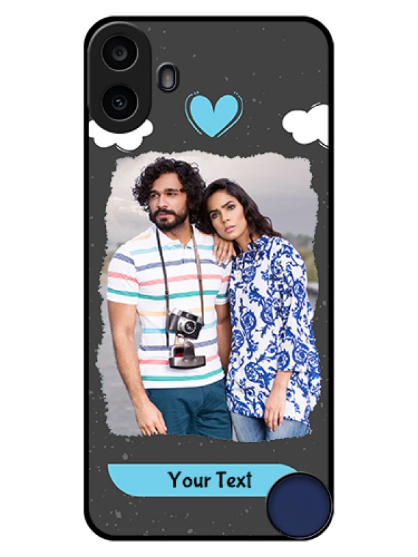 Custom Nothing CMF Phone 1 Custom Glass Phone Case - Splashes With Love Doodles Design