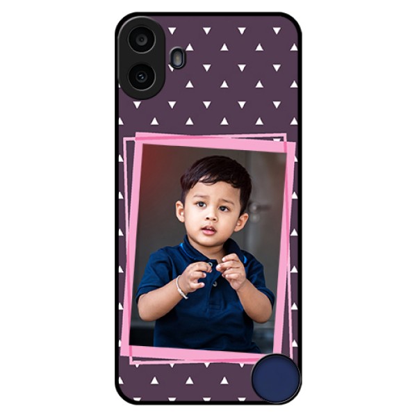 Nothing CMF Phone 1 Custom Glass Phone Case - Triangle Pattern Dotted Design Nothing CMF Phone 1 Custom Glass Phone Case - Triangle Pattern Dotted Design