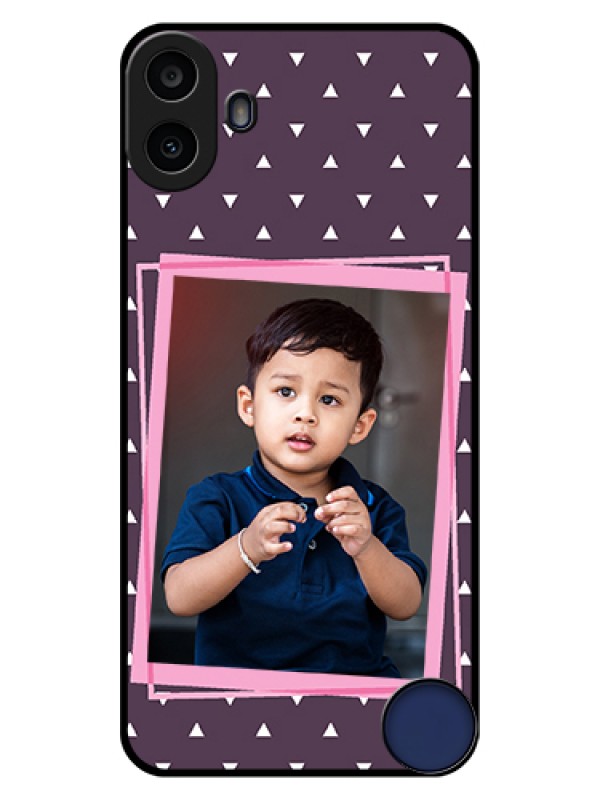 Custom Nothing CMF Phone 1 Custom Glass Phone Case - Triangle Pattern Dotted Design