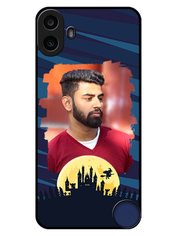 Custom Nothing CMF Phone 1 Custom Glass Phone Case - Halloween Witch Design