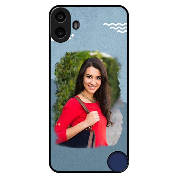 Nothing CMF Phone 1 Custom Glass Phone Case - Grunge Line Art Design Nothing CMF Phone 1 Custom Glass Phone Case - Grunge Line Art Design