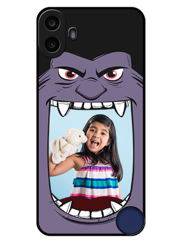 Custom Nothing CMF Phone 1 Custom Glass Phone Case - Angry Monster Design
