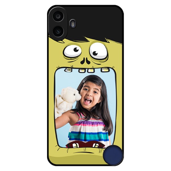 Nothing CMF Phone 1 Custom Glass Phone Case - Cartoon Monster Back Case Design Nothing CMF Phone 1 Custom Glass Phone Case - Cartoon Monster Back Case Design