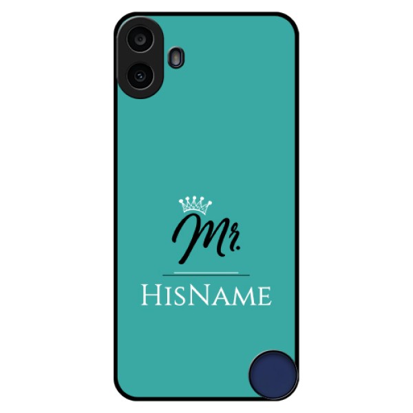 Nothing CMF Phone 1 Custom Glass Phone Case - Mr With Name Design