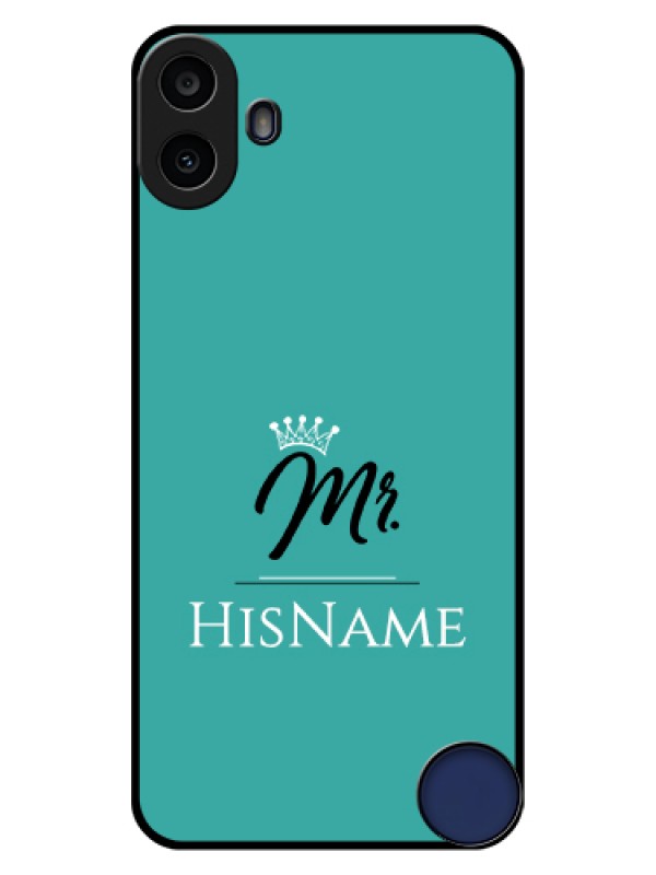 Custom Nothing CMF Phone 1 Custom Glass Phone Case - Mr With Name Design