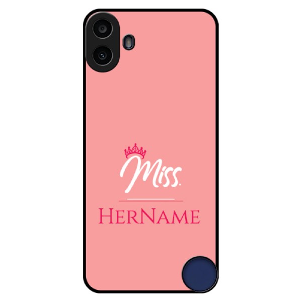 Nothing CMF Phone 1 Custom Glass Phone Case - Mrs With Name Design