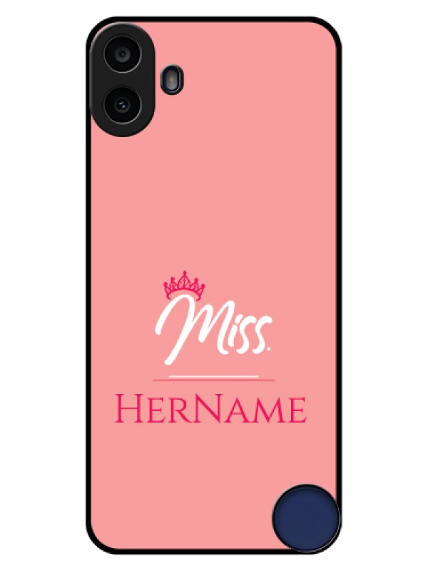 Custom Nothing CMF Phone 1 Custom Glass Phone Case - Mrs With Name Design