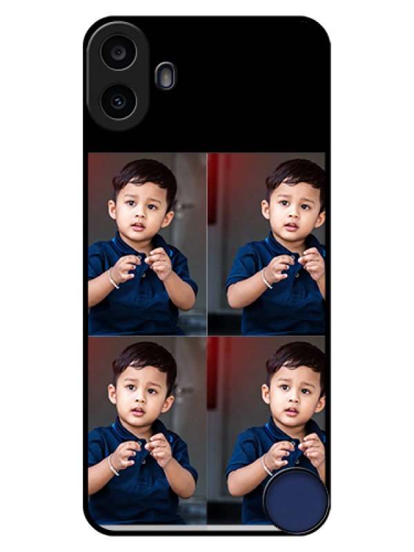 Custom Nothing CMF Phone 1 Custom Glass Phone Case - 4 Image Holder Design