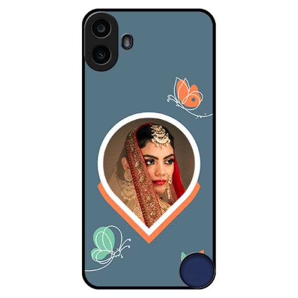 Nothing CMF Phone 1 Custom Glass Phone Case - Droplet Butterflies Design Nothing CMF Phone 1 Custom Glass Phone Case - Droplet Butterflies Design