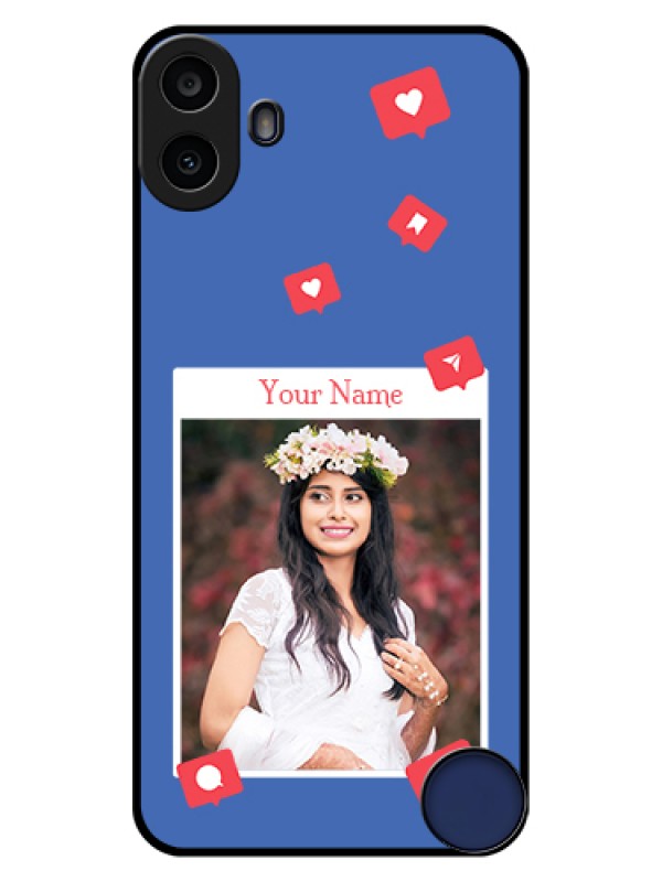 Custom Nothing CMF Phone 1 Custom Glass Phone Case - Like Share And Comment Design