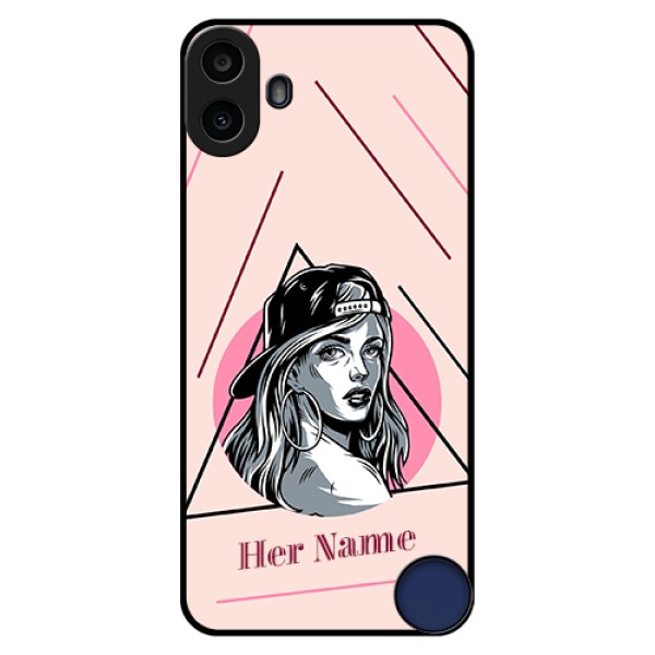Nothing CMF Phone 1 Custom Glass Phone Case - Rockstar Girl Design