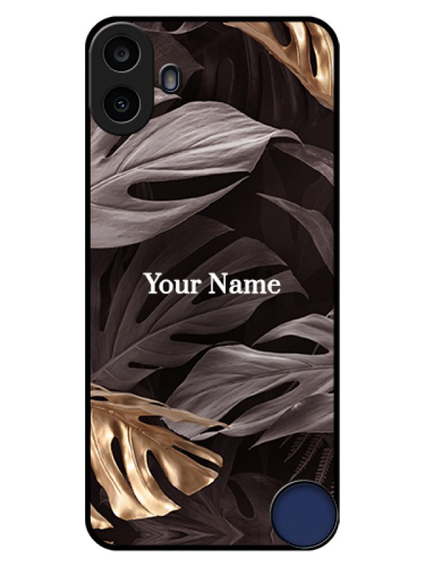 Custom Nothing CMF Phone 1 Custom Glass Phone Case - Wild Leaves Digital Paint Design