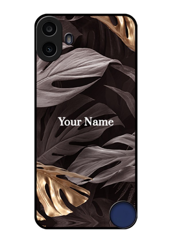 Nothing CMF Phone 1 Custom Glass Phone Case - Wild Leaves Digital Paint Design