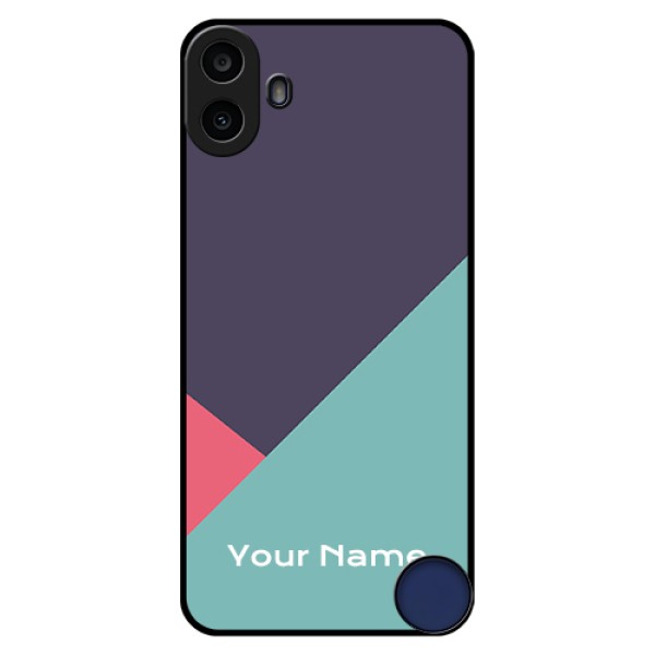 Nothing CMF Phone 1 Custom Glass Phone Case - Tri Color Abstract Design Nothing CMF Phone 1 Custom Glass Phone Case - Tri Color Abstract Design