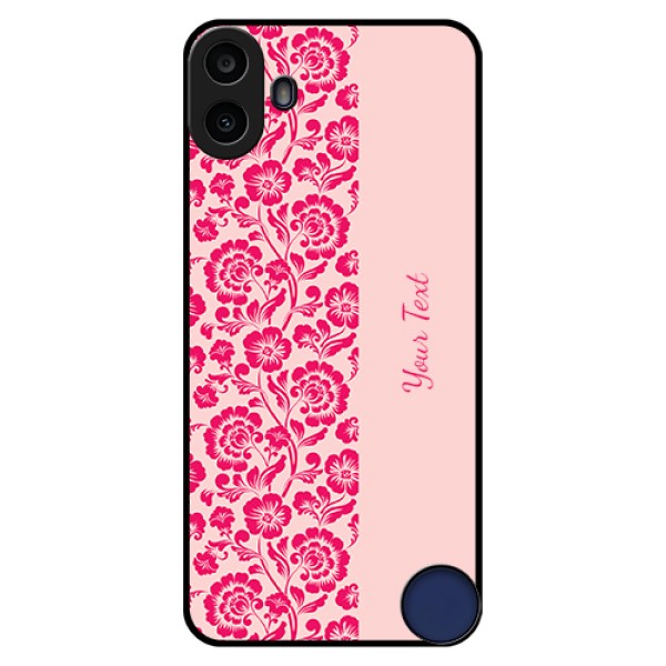 Nothing CMF Phone 1 Custom Glass Phone Case - Attractive Floral Pattern Design
