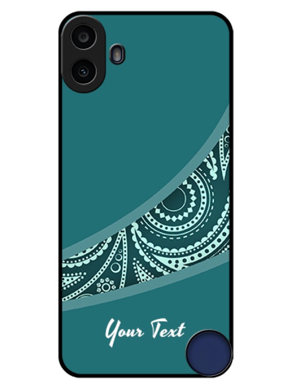 Custom Nothing CMF Phone 1 Custom Glass Phone Case - Semi Visible Floral Design