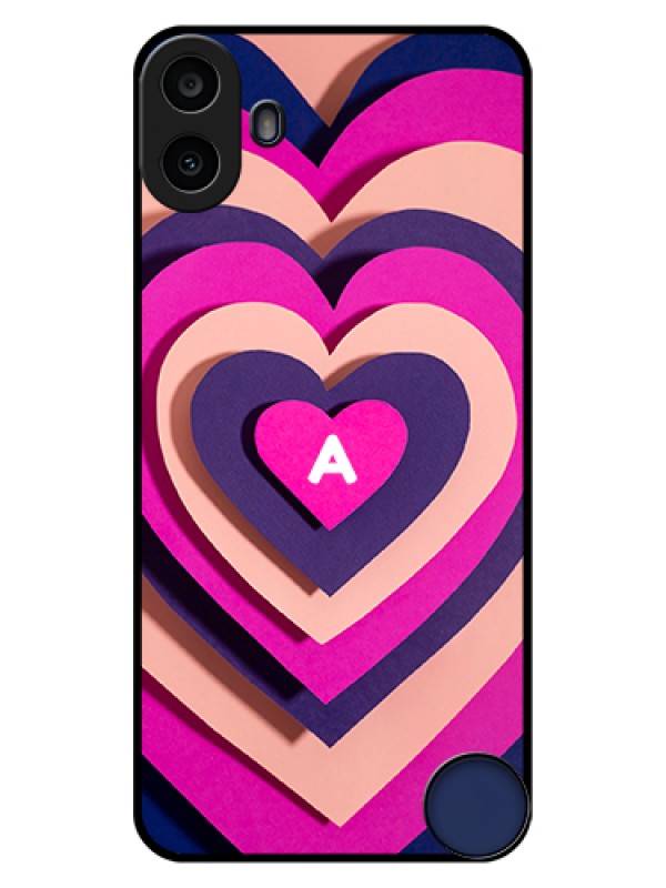 Custom Nothing CMF Phone 1 Custom Glass Phone Case - Cute Heart Pattern Design