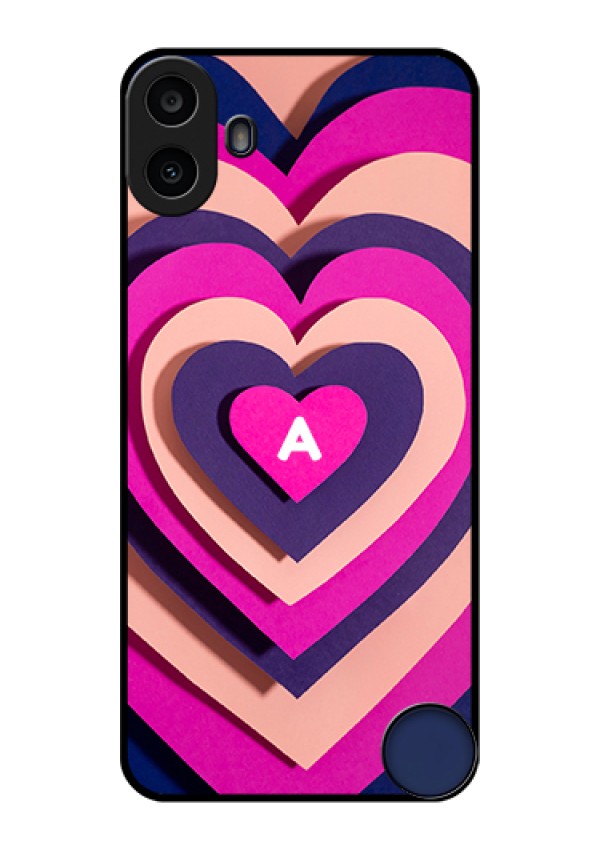 Nothing CMF Phone 1 Custom Glass Phone Case - Cute Heart Pattern Design