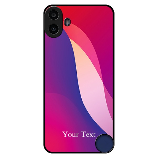 Nothing CMF Phone 1 Custom Glass Phone Case - Digital Abstract Overlap Design