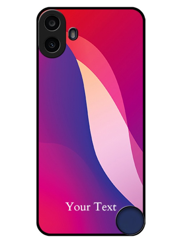 Custom Nothing CMF Phone 1 Custom Glass Phone Case - Digital Abstract Overlap Design