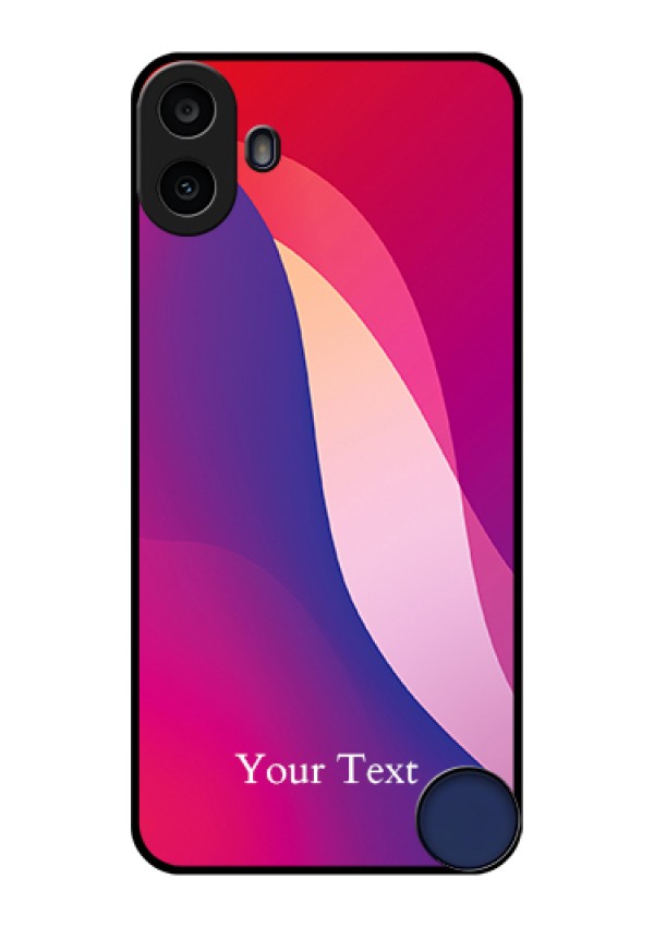 Nothing CMF Phone 1 Custom Glass Phone Case - Digital Abstract Overlap Design