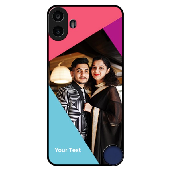 Nothing CMF Phone 1 Custom Glass Phone Case - Stacked Triple Colour Design Nothing CMF Phone 1 Custom Glass Phone Case - Stacked Triple Colour Design