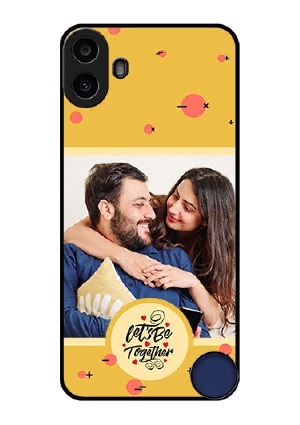 Nothing CMF Phone 1 Custom Glass Phone Case - Lets Be Together Design