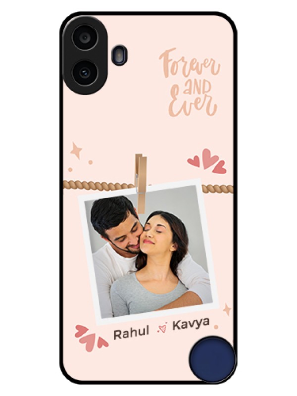 Custom Nothing CMF Phone 1 Custom Glass Phone Case - Forever And Ever Love Design