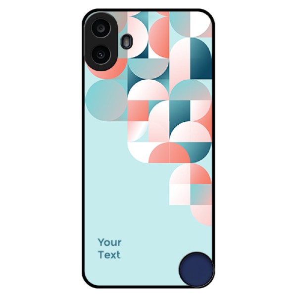 Nothing CMF Phone 1 Custom Glass Phone Case - Stylish Semi - Circle Pattern Design Nothing CMF Phone 1 Custom Glass Phone Case - Stylish Semi - Circle Pattern Design