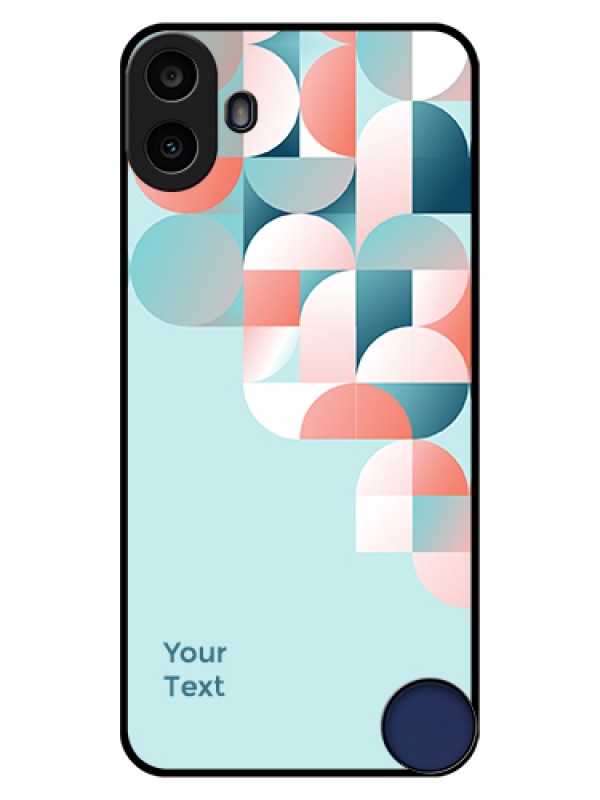 Custom Nothing CMF Phone 1 Custom Glass Phone Case - Stylish Semi - Circle Pattern Design