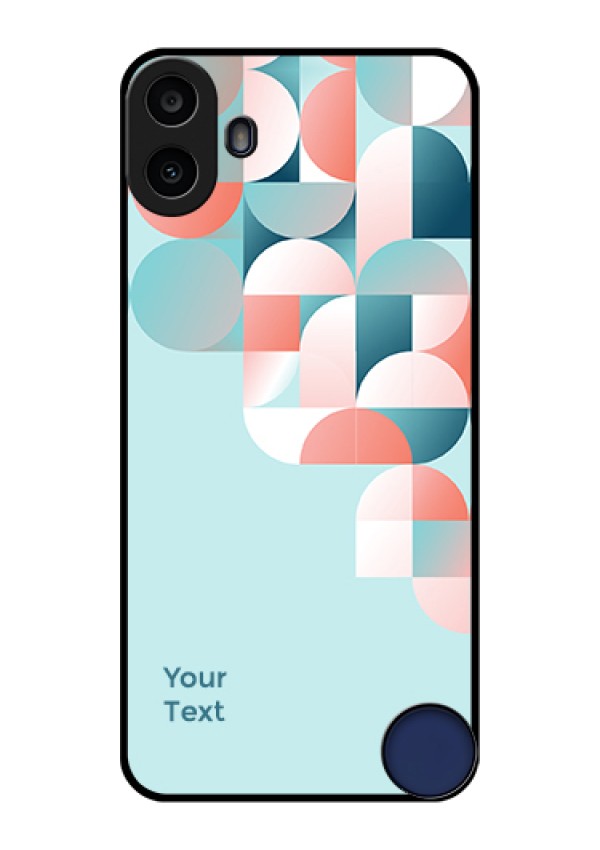 Nothing CMF Phone 1 Custom Glass Phone Case - Stylish Semi - Circle Pattern Design