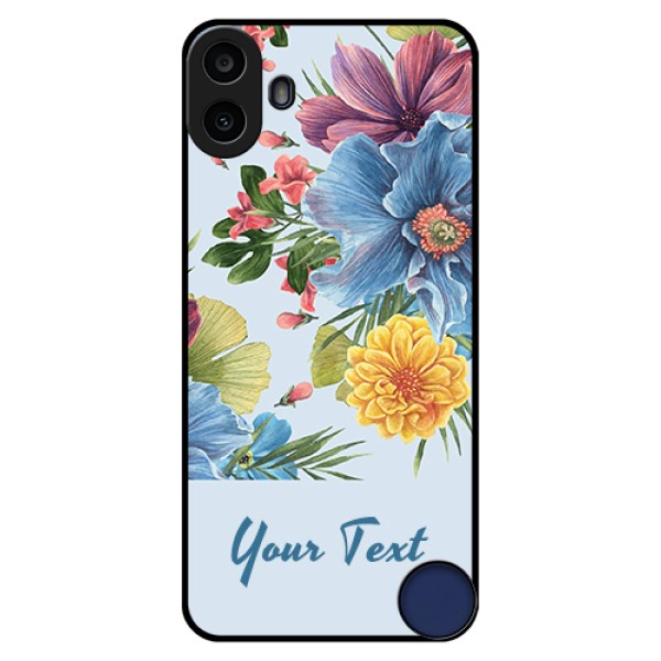 Nothing CMF Phone 1 Custom Glass Phone Case - Stunning Watercolored Flowers Painting Design