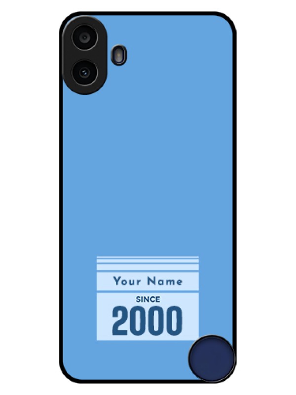 Custom Nothing CMF Phone 1 Custom Glass Phone Case - Custom Year Of Birth Design