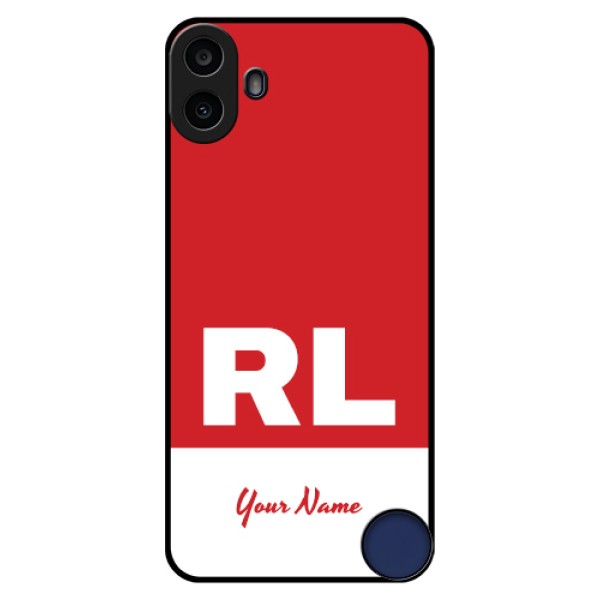 Nothing CMF Phone 1 Custom Glass Phone Case - Dual Tone Custom Text Design Nothing CMF Phone 1 Custom Glass Phone Case - Dual Tone Custom Text Design