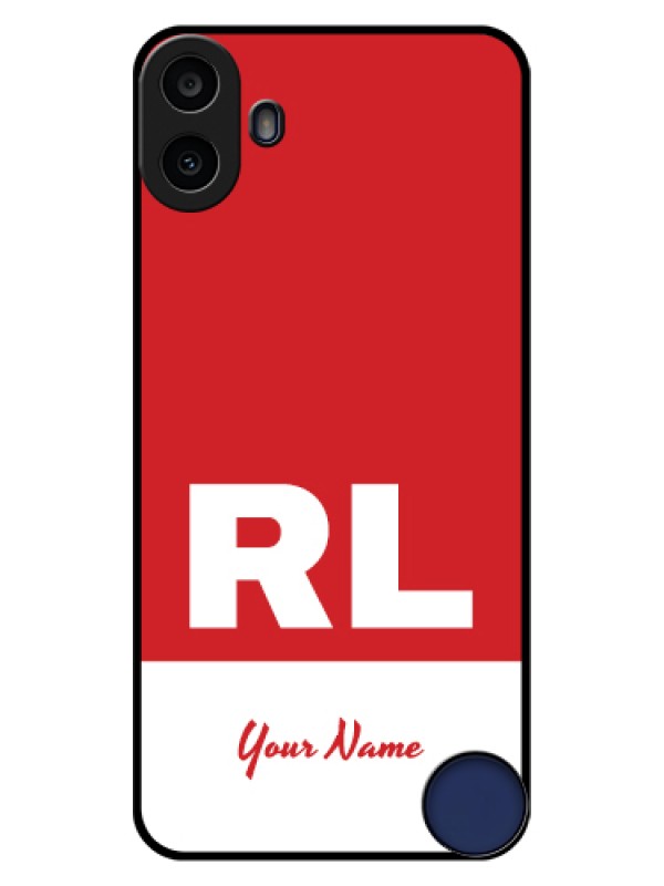 Custom Nothing CMF Phone 1 Custom Glass Phone Case - Dual Tone Custom Text Design