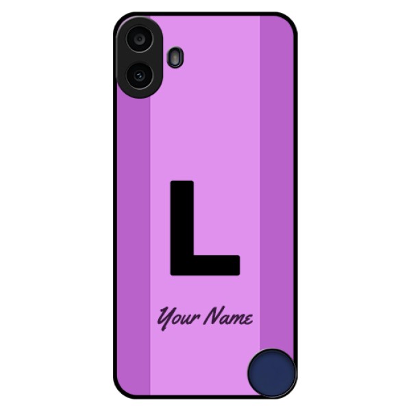 Nothing CMF Phone 1 Custom Glass Phone Case - Tricolor Custom Text Design Nothing CMF Phone 1 Custom Glass Phone Case - Tricolor Custom Text Design